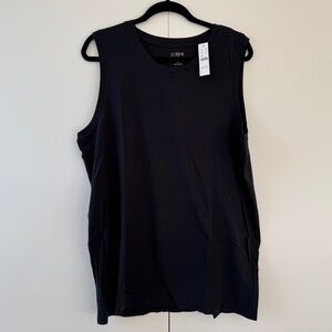 J.Crew Broken-in Sleeveless T-shirt in Black